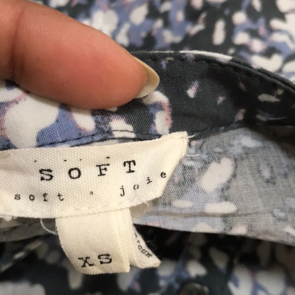 SOFT joie XS grey combo front button top . - Picture 5 of 9